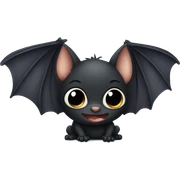 Black baby bat  sticker