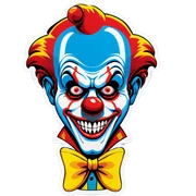 Art the clown  sticker