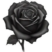 black rose sticker