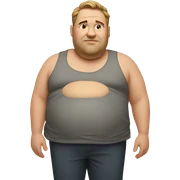 Fat man sticker