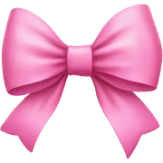 Pink bow sticker