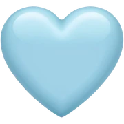 pastel blue heart sticker