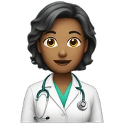 handsome female doctor sticker