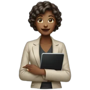 designer woman with tablet sticker