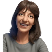 smiling girl in sweater sticker