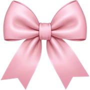 light pink bow on light pink bow sticker