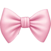 light pink bow sticker