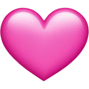Pink heart sticker