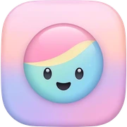 Pastel sticker