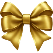 gold bow sticker