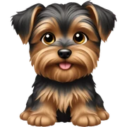 Yorky puppy sticker