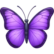 Purple butterfly sticker