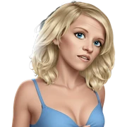 blonde girl with blue eyes sticker