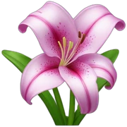 Lilly flower sticker