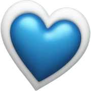 blue leap off print heart sticker