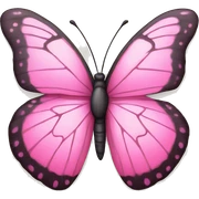pink butterfly sticker