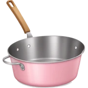 Light pink cooking pan sticker