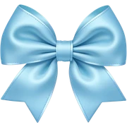 baby blue bow pastel sticker