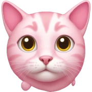 Pink cute cat sticker