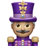 Purple nutcracker sticker