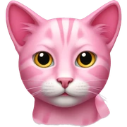 Pink cat sticker