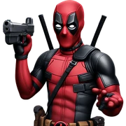 Deadpool Guns sticker
