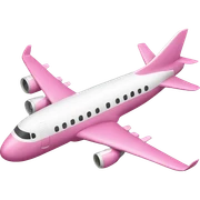 Pink airplane  sticker