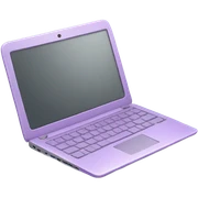 Lilac laptop sticker