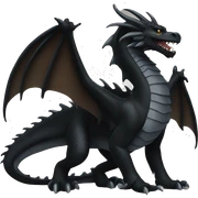 black dragon sticker
