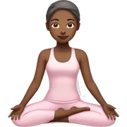 yoga girl wearing light pink  sticker