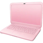 Soft pink laptop sticker