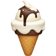 ice cream with chocolate  sticker