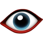 Ojo rojo sticker