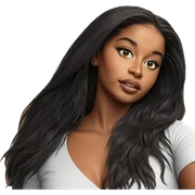 realistic portrait of girl sticker