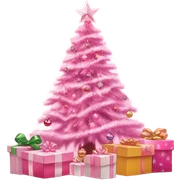 Pink Christmas  sticker