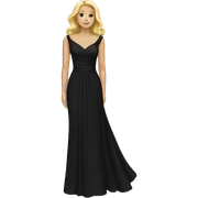 black dress sticker