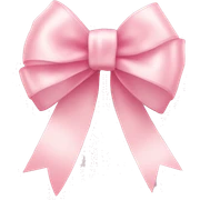 light pink ribbon bow sticker