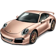 Porsche 911 in rose gold  sticker
