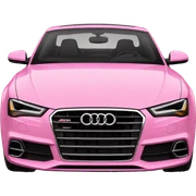 Pink audi sticker