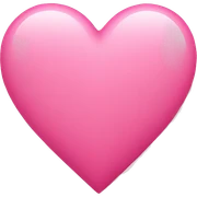 Pink heart emoji  sticker
