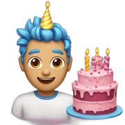 birthday cake sticker