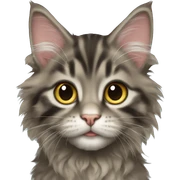 Maine coon kitten sticker