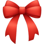 Red bow sticker