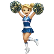cheerleader cheering sticker