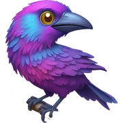 psychedelic bird  sticker