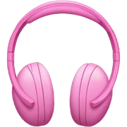 Pink headphones sticker