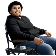 boy with black hair outdoors sticker