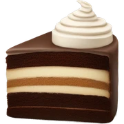 Cappuccino and part of chocolate cake  sticker