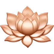 Rose gold lotus flower sticker