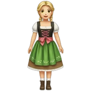 girl in Dirndl sticker